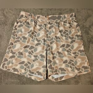 Burlebo Men's Everyday Shorts - Pintail Camo w/ Brown Pockets